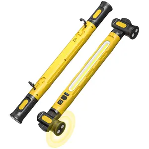 5200mAh new hood-under work light strip—rechargeable handheld spotlight with 3,000 lumens and magnetic attachment, can also be hung as a workshop light strip; suitable for auto repair, construction sites, workshops, camping, and power outages.