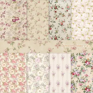 8/16/32 Sheets Vintage Floral Theme Scrapbook Paper For DIY Crafts Gift Wrapping Junk Journal Photo Album Scrapbook Supplies Scrapbook Materials