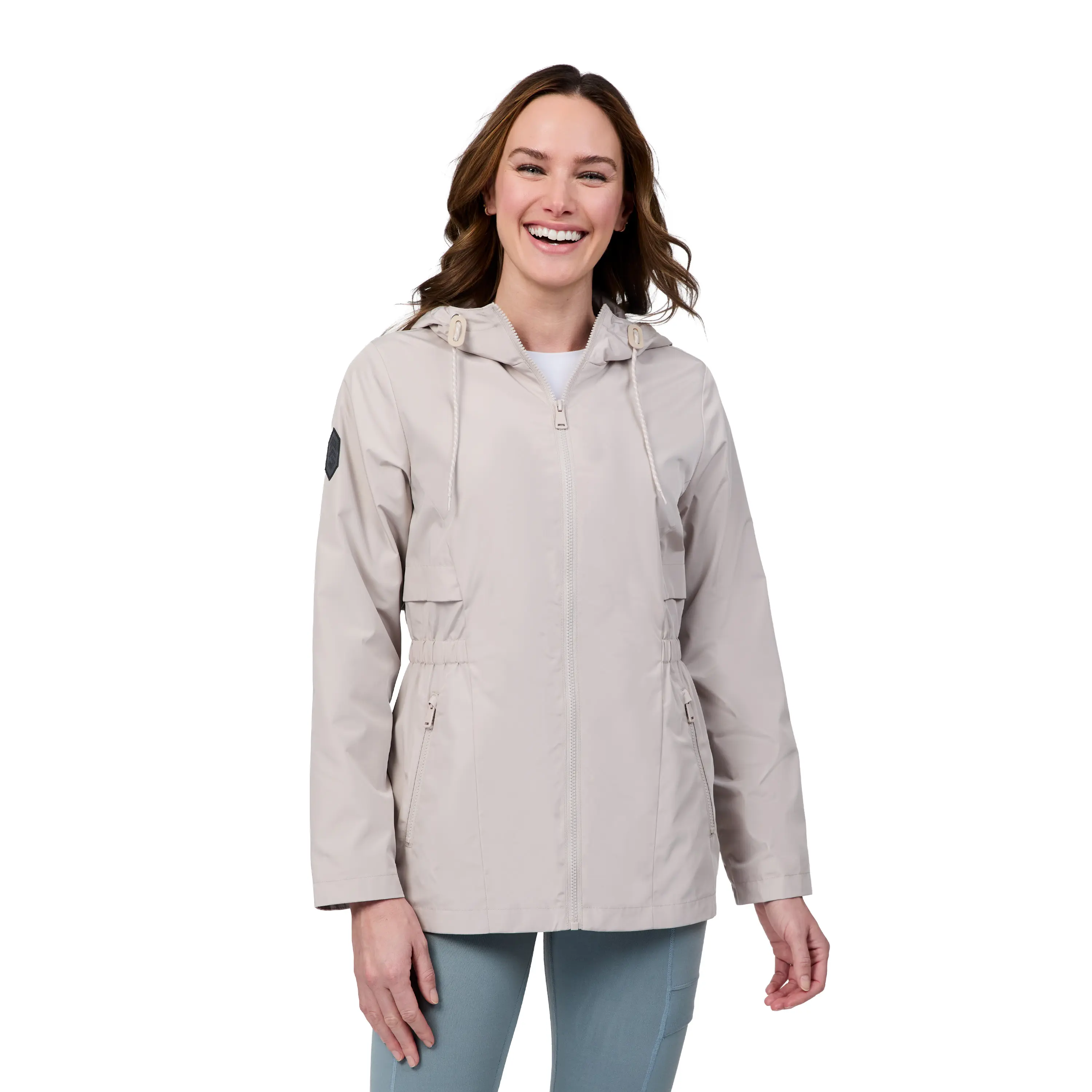 Free Country Women's Misty Rain Away Anorak Rain Jacket, Coats, Adjustable