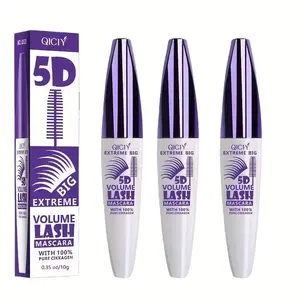 3pcs- 5D Plump MASCARA - Waterproof, Thick, Curly, Slender, Non Smudging, Durable, Natural And Thick Mascara Effect - All-weather, Long-lasting Makeup Effect, Zero Smudging