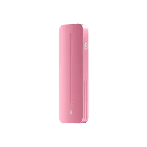 Bubble Byte 1TB Portable SSD – Compact External Drive, USB-C/USB-A, Pink Design