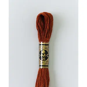 DMC Embroidery Stranded Thread - Six-Strand Embroidery Floss - 400 - Conker