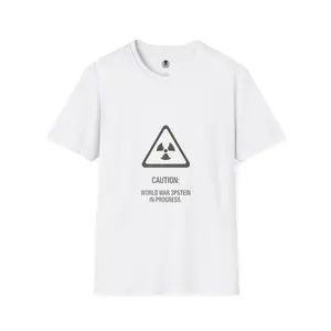 Caution Radiation Symbol T-Shirt | Humorous Warning Graphic Tee