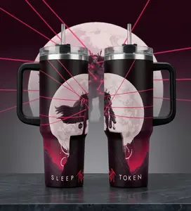 Band Music Tour London Dec 16th 20oz 40oz Tumbler, Lover Sleep Token Tumbler Gift, Hot Cold Drink Cup, Gift For Fans Water Bottles Bottled