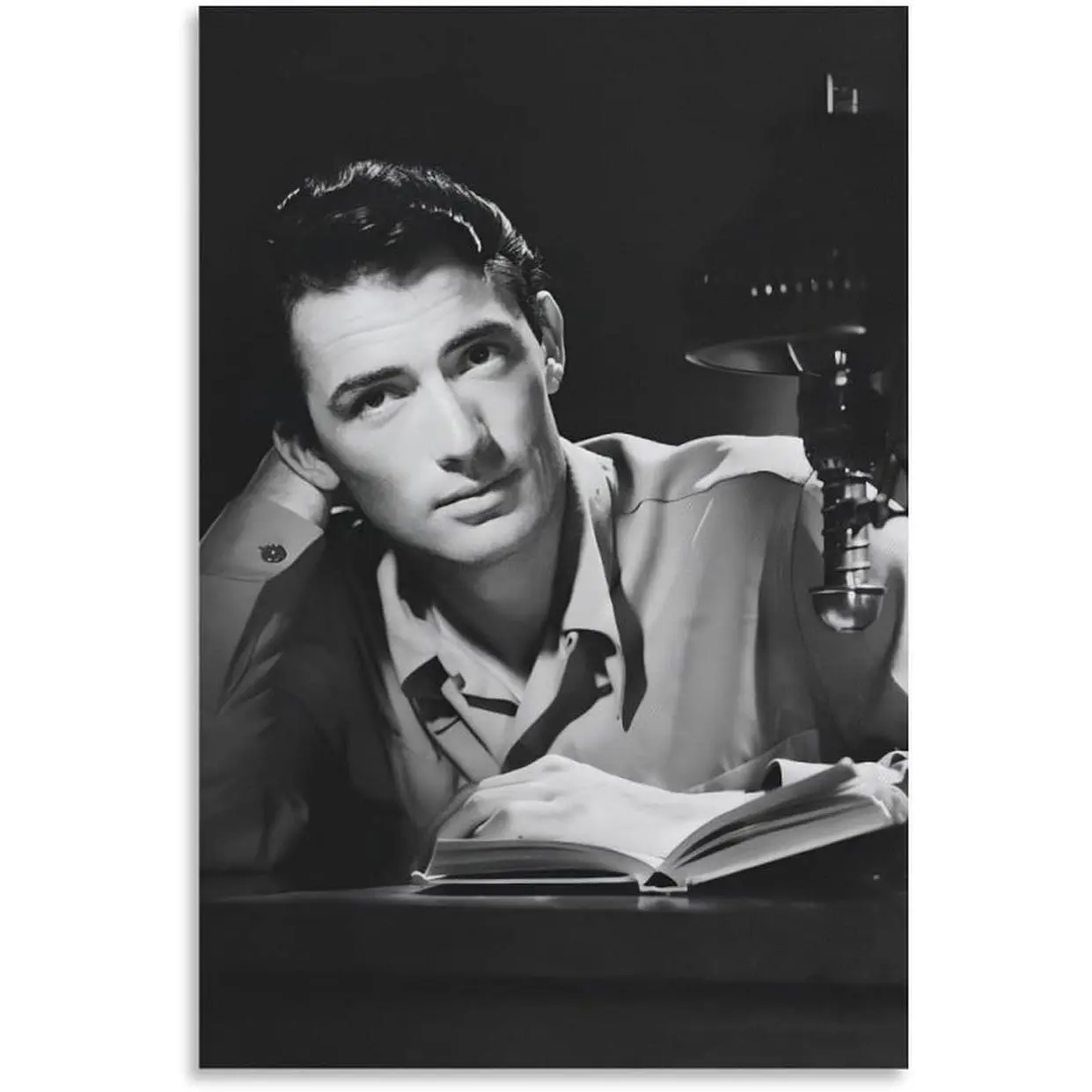 Gregory Peck Dashing Actors Poster Canvas Wall Art Posters For Room Aesthetic And Decor 1 Poster For Bedroom Living Room Bathroom Kitchen Office Decor
