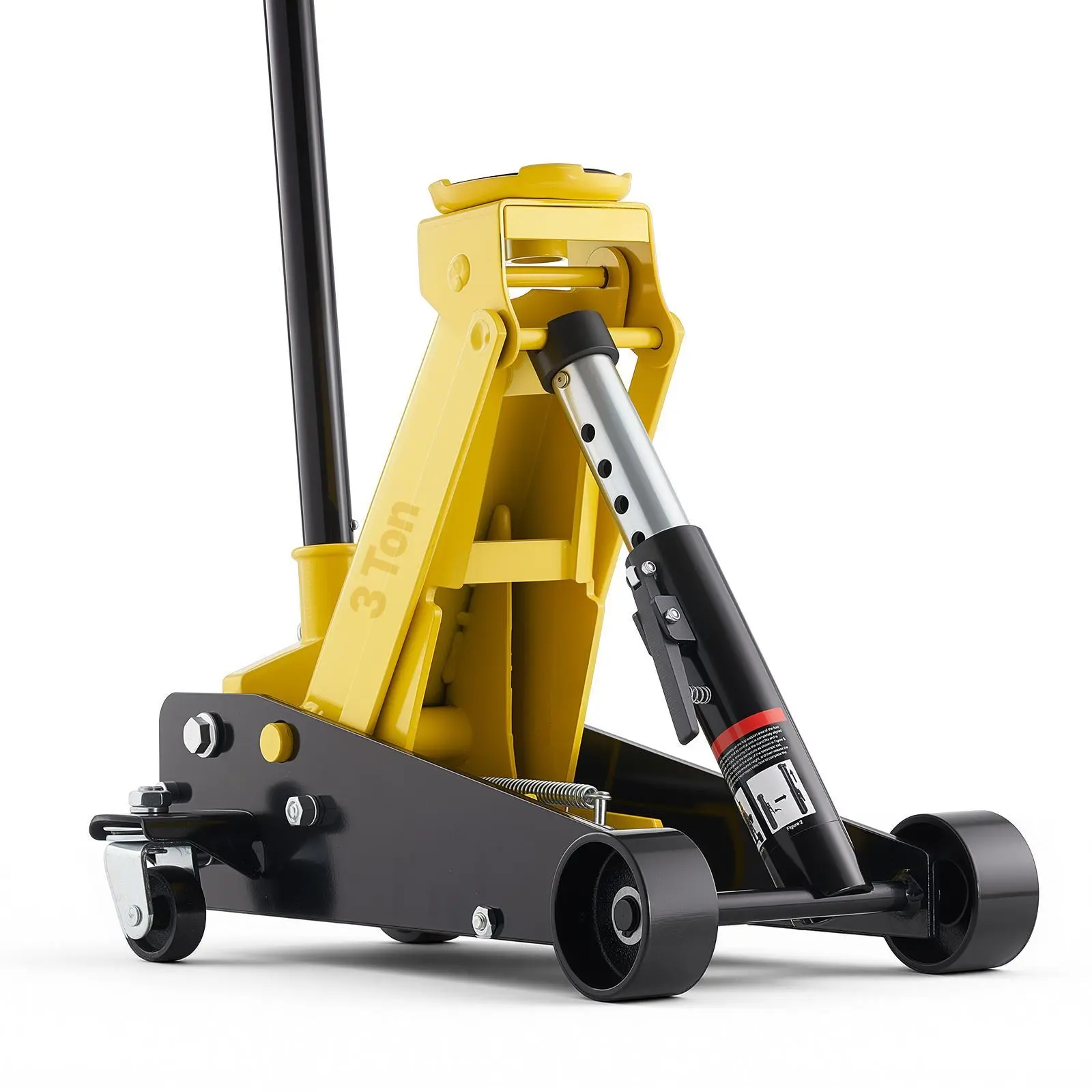 【summerfinds】VEVOR Low Profile Floor Jack, Summervibes, 3 Ton (6614 lbs) Capacity, Steel Racing Floor Jack with Single Piston Quick Lift Pump, Hydraulic Trolley Car Lift for Sports Cars, SUVs, Pickups, Lifting Range 5.1"-19.7"