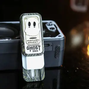 Resin Three-Layer Ghost Mechanical Tactile Push-Pull Slider Daily Carry Fidget Toy ADHD Stress Relief Fidget Slider Gifts