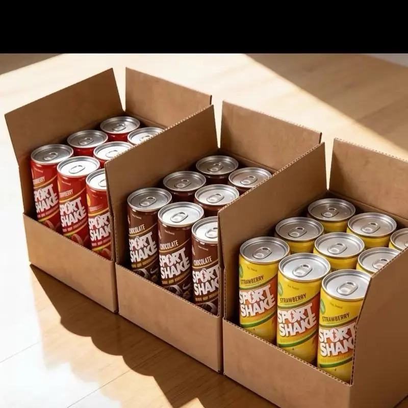 Fitness Sport Shake 24-Can Supply | Ready-to-Drink Chocolate, Banana, Strawberry Energy Beverage