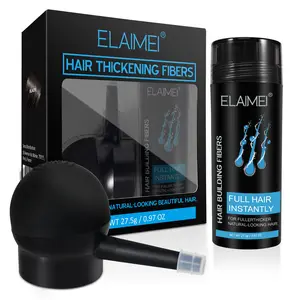 Elaimei Hair Thickening Fiber Kit, Natural Invisible Hairline Filler Spray, Unisex Dense Hair Solution, Fill Gaps and Frame Forehead