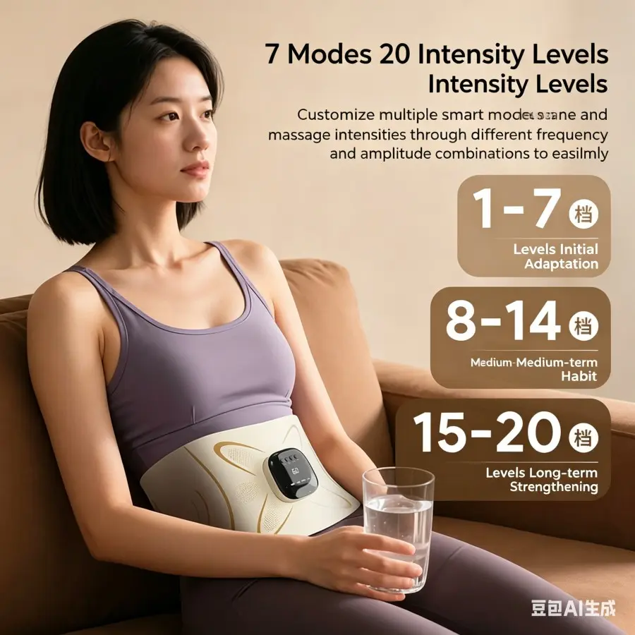 Popular Skinny Abdomen Massager EMS Micro Current Waist Massage Abdominal Heating Sports Full Burning Beauty Plastic Instrument Belt