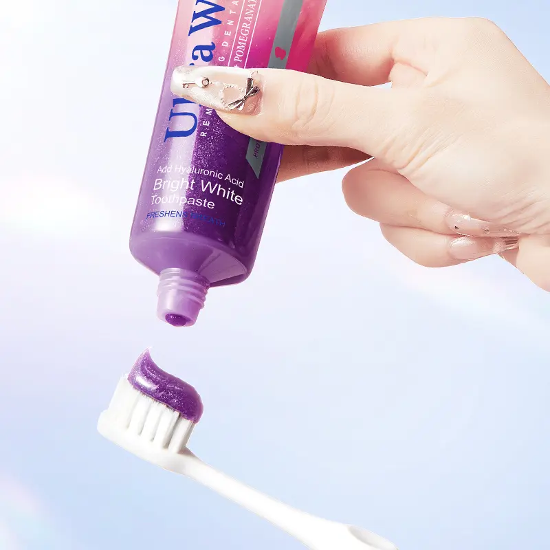 Assorted Fruit Floral Toothpaste with Hyaluronic Acid Amino Acid Niacinamide, Gently Clear Oral Surface Residues, Refresh Unpleasant Breath for Daily Household Oral Cleansing