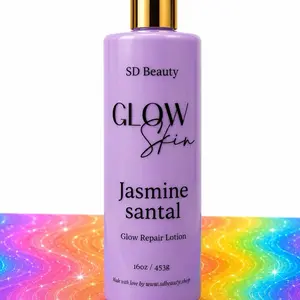 Jasmine Santal Glow Repair Body Lotion - 12oz Shimmer Lotion with Hydrating, Moisturizing, Soothing Properties, Hydrate