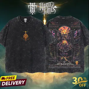 HardTimesClothing - Frenzy Flame Eldenring Boss Retro Edition Vintage Unisex Oversize Anime Manga Acid Washed Cotton T-shirt, graphic tee,anime merch fan, outfits men,boys merch