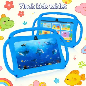 Android 12 7-inch children's tablet, Learning Entertainment Tablet, parental control, learning machine, suitable for 3-14 years old, teenagers studying, suitable for family use, no adapter, preferred holiday gift