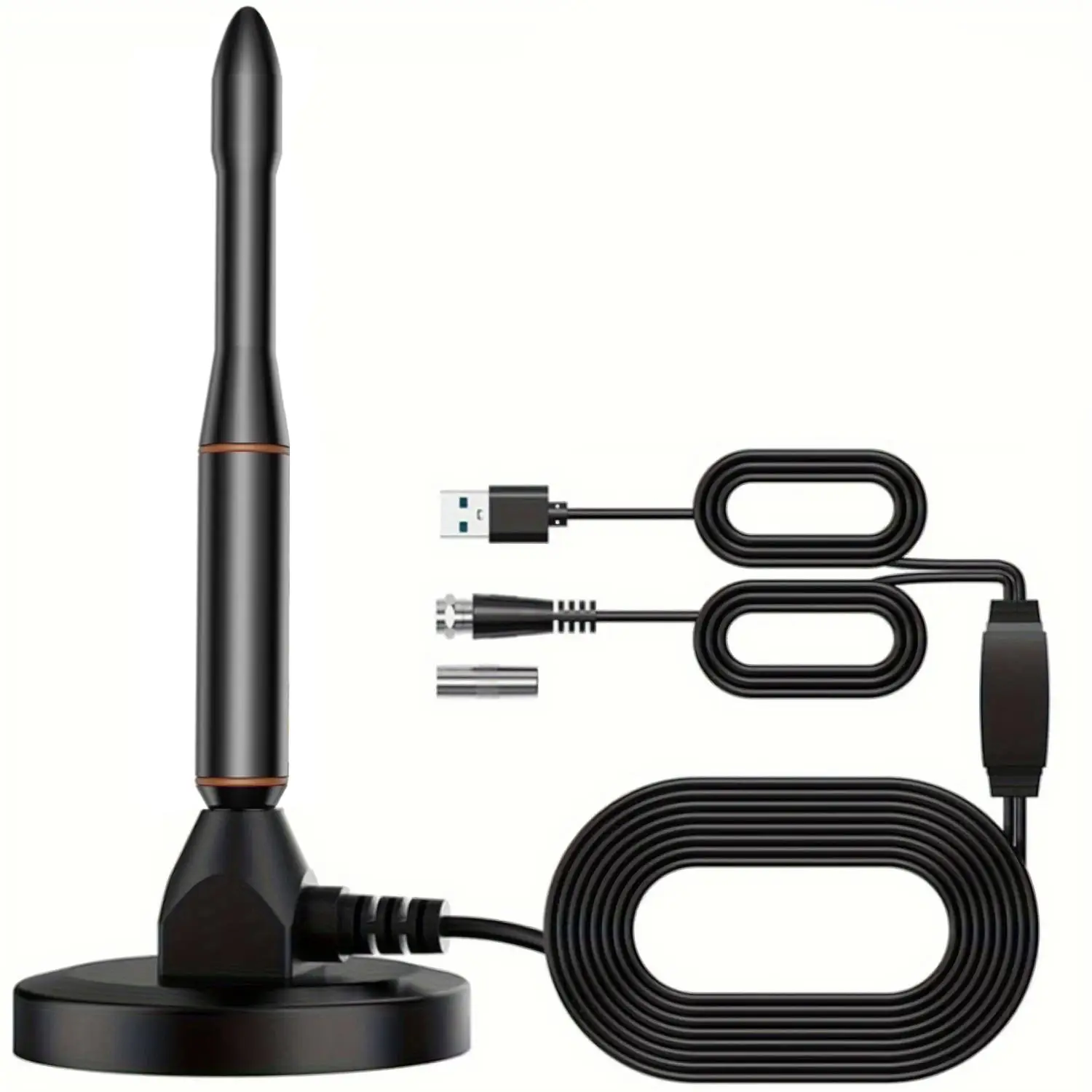 Portable TV Antenna Omnidirectional Receiving TV Antenna Indoor Outdoor TV Antenna Supports 4K 1080P TV Portable TV Antenna Omnidirectional Receiving TV Antenna Indoor Outdoor TV Antenna Supports 4K 1080P TV