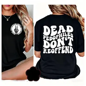 Retro Unisex Dead Pedophiles Don’t Reoffend Shirt, Protective Child Parent Shirt We Love Our Kids Skull Graphic Tee