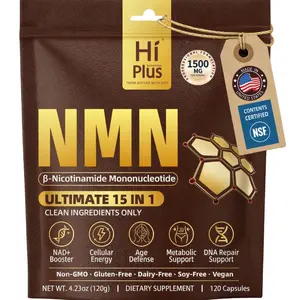 Ultimate 15-in-1 NAD+ Booster Supplement - NMN 500mg with Reveratrol, MG & CoQ10 - Anti-Aging, Cellular Repair & Energy Support - High Absorption Complex - 1500mg Serving