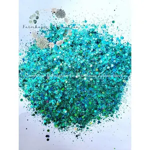 "Teal Goddess" /Chunky Holographic Glitter Mix Polyester Glitter
