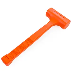Stark USA 1lb Dead Blow Hammer Mallet Plastic 11-3/4" Long Spark Free Hammer Versatile Tool for Harsh Impact Non-marring Non-sparking
