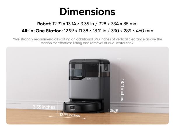 eufy C20 Omni Robot Vacuum, Robot Vacuum and Mop Combo, Self Emptying, Auto Mop Washing and Auto Drying for hands-free cleaning, 3.35-Inch Ultra-Slim Body, 7000 Pa Powerful Suction, All-in-One Station, Cleaner Machine Cleaner Cordless eufy C20 Omni Robot Vacuum, Robot Vacuum and Mop Combo, Self Emptying, Auto Mop Washing and Auto Drying for hands-free cleaning, 3.35-Inch Ultra-Slim Body, 7000 Pa Powerful Suction, All-in-One Station, Cleaner Machine Cleaner Cordless