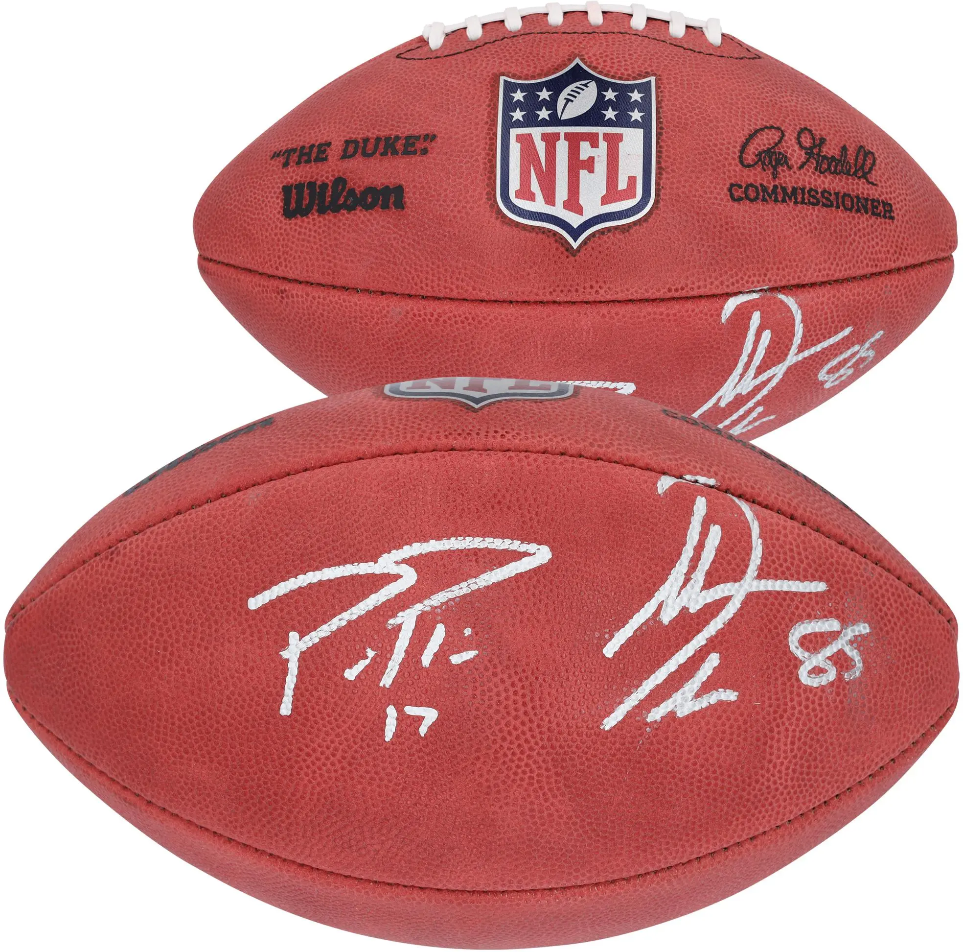 Philip Rivers and Antonio Gates San Diego Chargers Autographed Duke Full Color Football - Fanatics Authentic Certified