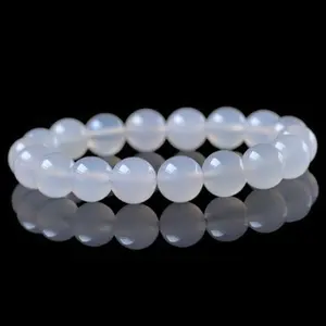 Hight Quality White Agate Natural Crystal Bracelet Fashionable And Elegant Unisex Suitable For Various Occasions Crystal Bracelet Jewelry