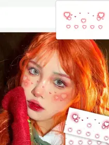 Waterproof Temporary Tattoo Sticker, Washable Heart Design, Sweatproof Body Art for Festivals, Parties & Fashion Looks