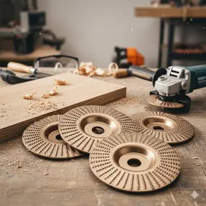 Professional Wood Carving Disc for Angle Grinder & Cutter, 6mm Arbor, High-Precision Rotary Grinding & Shaping Wheel, Durable Carbide Multi-Function Cutting & Milling Accessory.