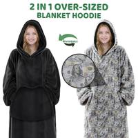 2 IN 1 Blanket Hoodie
