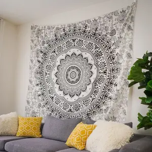 Mandala Tapestry - Black