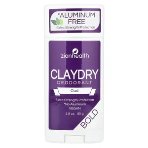 Zion Health Bold, ClayDry Deodorant, Oud, 2.8 oz (80 g)