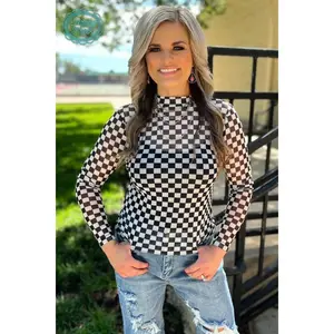 Round the Track Mesh Top