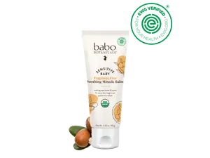 Babo Botanicals Sensitive Baby Fragrance Free Soothing Miracle Balm – Soothing Shea Butter & Jojoba – For Extra-Dry, Rough Areas – Pediatrician Tested – Net Wt. 3.35 oz (95 g)