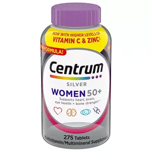 CENTRUM. Silver Multivitamins Women 50 plus, Multimineral Supplement Tablets ( 275 count ) for Optimum Healthcare Dietary Edible
