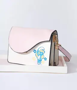 The Smurfs x Unique Vintage Pink & White Smurfette Handbag