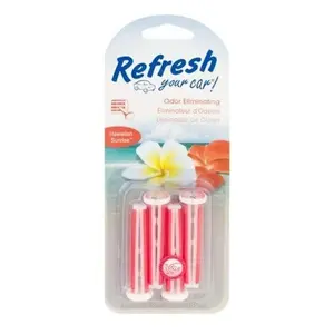 Refresh Your Car Odor Eliminating Hawaiian Sunrise 2 Pack New Sealed Freshener for Car Enthusiasts