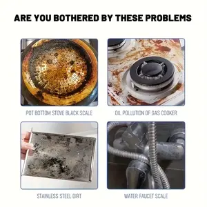 Multi-Purpose Metal Polish Paste, Rust Removal for Boats & Metals, Kitchen Stoves, Ovens, Pots, Sinks, No Residue, Easy Use