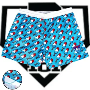 Unisex Baseball Lifestyle 101 Ice Cream Youth/Kid/Adult Shorts Melting Drip Athletic Lightweight Breathable Gym Streetwear for School, Play, Home & Young Athletes