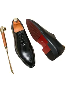 Red Sole Mens Wingtip Dress Shoes Business Formal Party Wedding Oxfords Men Shoes