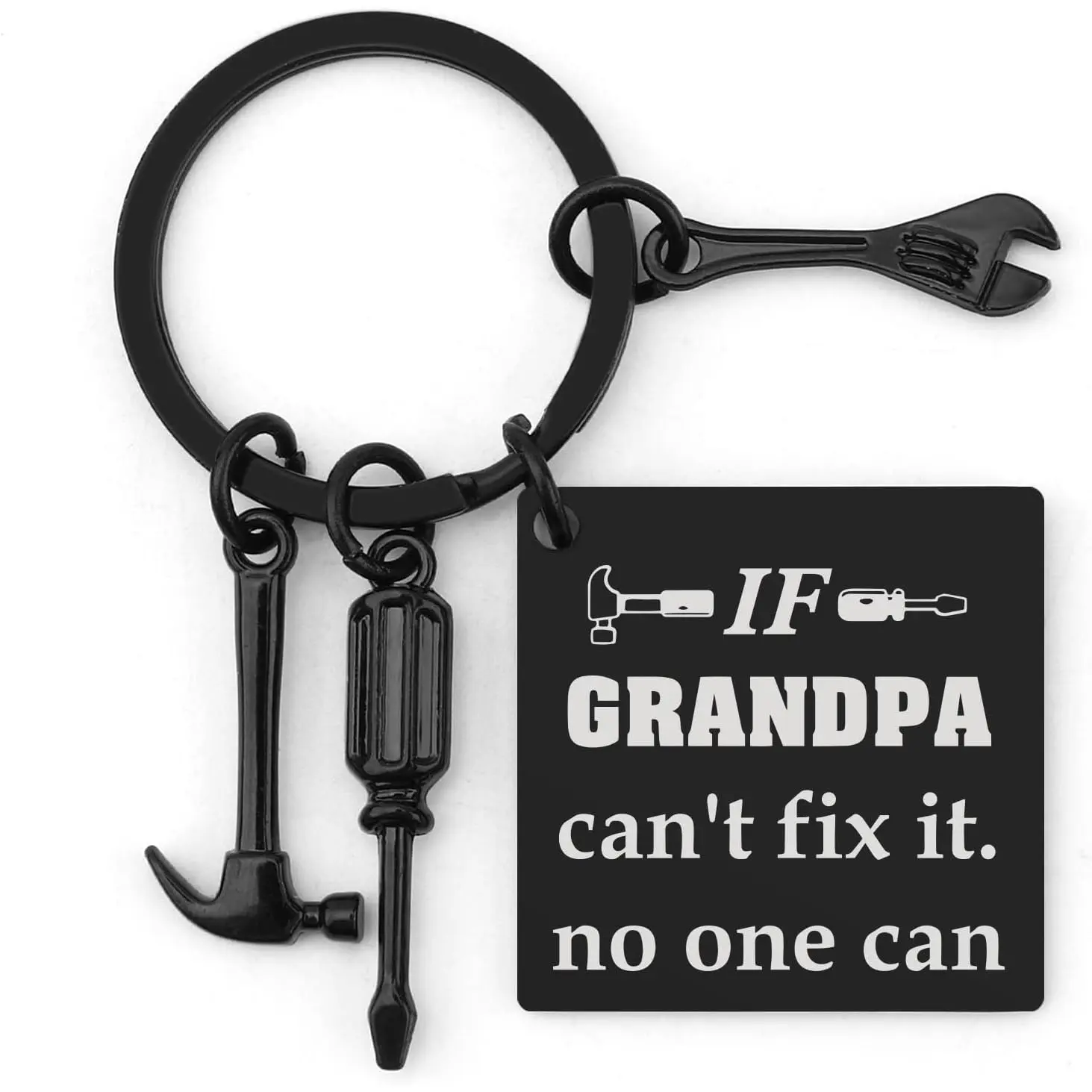 Grandpa Gifts Fathers Day Christmas Grandparents Day Birthday Stocking Stuffers Keychain