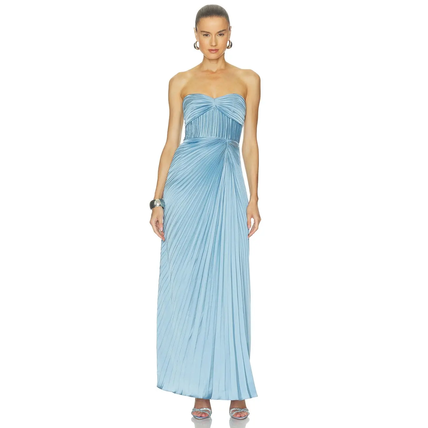AMUR Joyceann Sweetheart Gown in Tropical Dusk