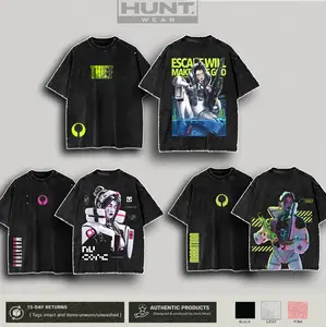 3 Design Thief Marathon Game Series Graphic Crewneck T-Shirt, Double-Sided Cyberpunk Game Tee, Hoodie Tank Top Sweatshirt Washed Cotton Unisex Streetwear Manswear gaming