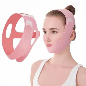 Chin Strap for Sleeping - Double Chin Reducer, Face V Line Lifting Mask, Reusable Jawline Shaper for Women Facial Adjustable