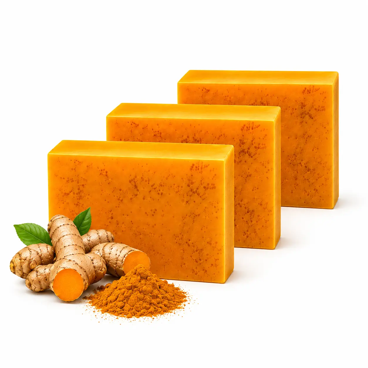 Turmeric Kojic Acid Lemon Soap Bar for Face & Body, Gentle Daily Cleansing for Dark Spots, Uneven Skin Tone & Blemish-Prone Skin, Fresh Clean Feel, for Women & Men, All Skin Types
