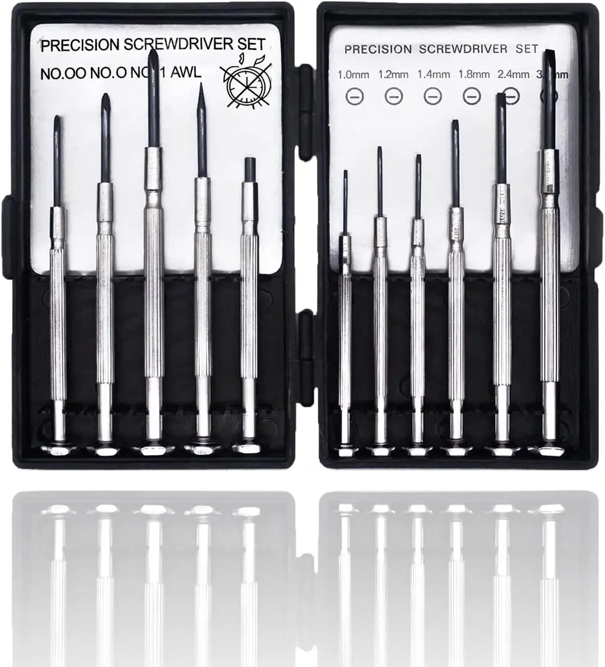 11 count Mini  Set - Flathead & Phillips  Kit for Glasses, Watch, Phone, Toys & Computer Repair