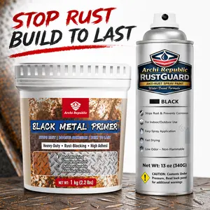 ARCHI REPUBLIC Black Metal Primer ️ Rust-Proof & Heavy Duty | Long-Lasting Protection for All Metal Surfaces