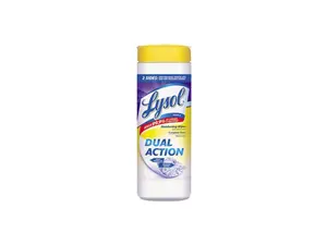 LYSOL Brand LYSOL Dual Action Disinfecting Wipes, 28 ct. Canister REC81143
