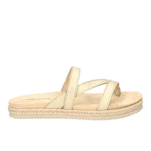 Easy Street Womens Song Espadrille Slide Casual Sandals Casual Low Heel 1-2" - Gold