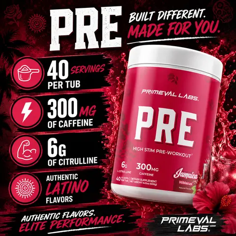 High Stim Preworkout Powder -  with 6g Citrulline, 300mg Caffeine, & Top-Rated Ingredients for Optimal Performance - Supplement Fitness
