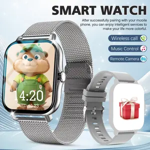 Smartwatch for Outdoor Lovers - HD Wireless Call, Message Notification & Reminder, Pedometer, Multiple Sports Modes for Running/Cycling, Weather Forecast, Wireless Connection, Rechargeable Battery, Unisex, Multifunctional Smartwatch